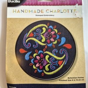 Bucilla "Handmade Charlotte" Bohemian Paisley Stamped Embroidery